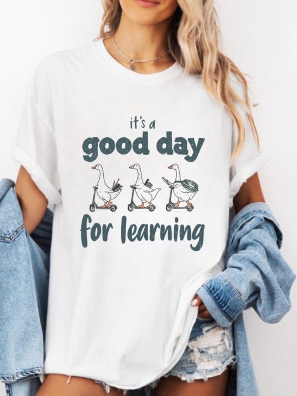 Good Day For Learning Shirt, Back To School Goose Tee